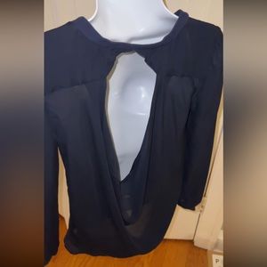 Haute Hippie silk open back shirt size xs